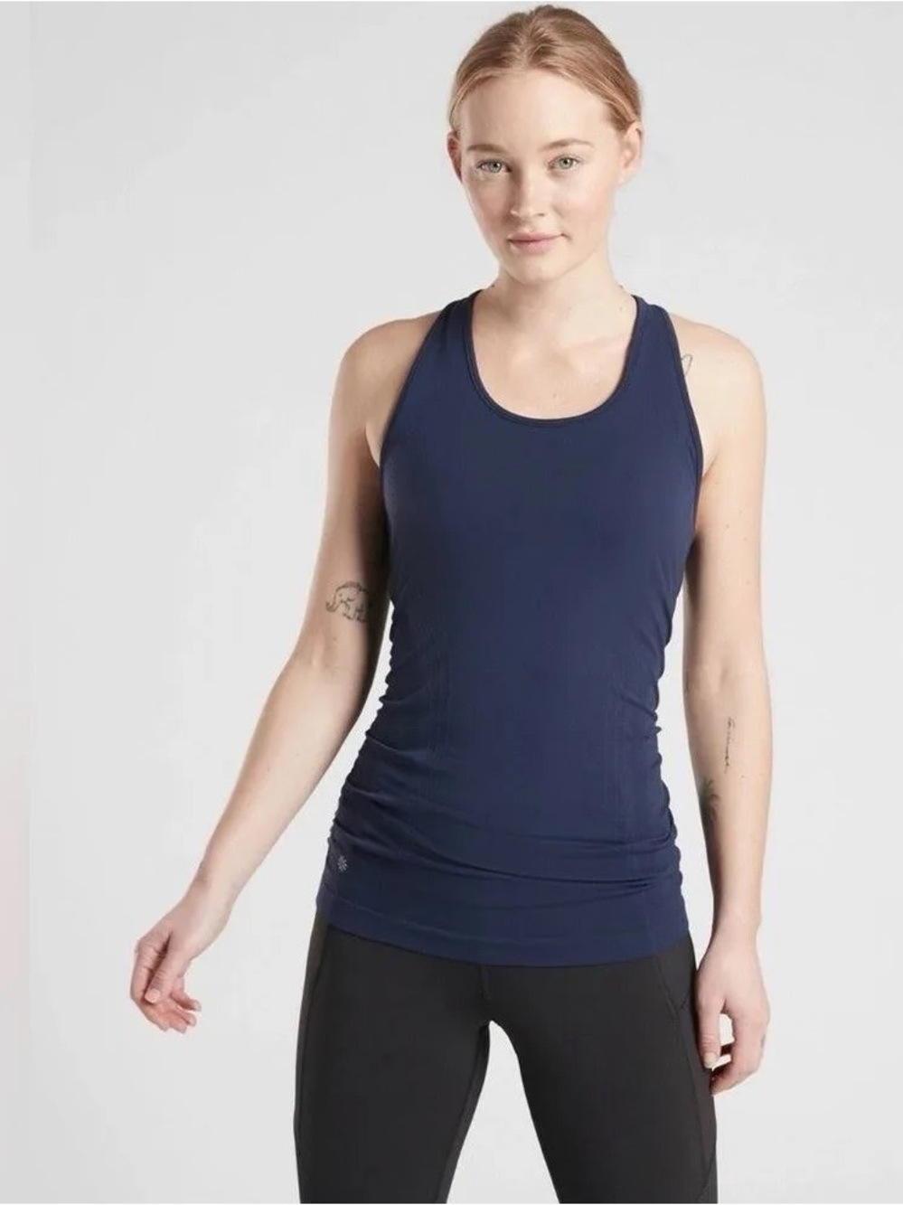Athleta Speedlight Seamless NavyTank Size S